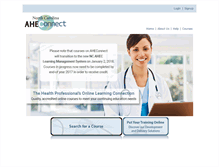 Tablet Screenshot of aheconnect.com